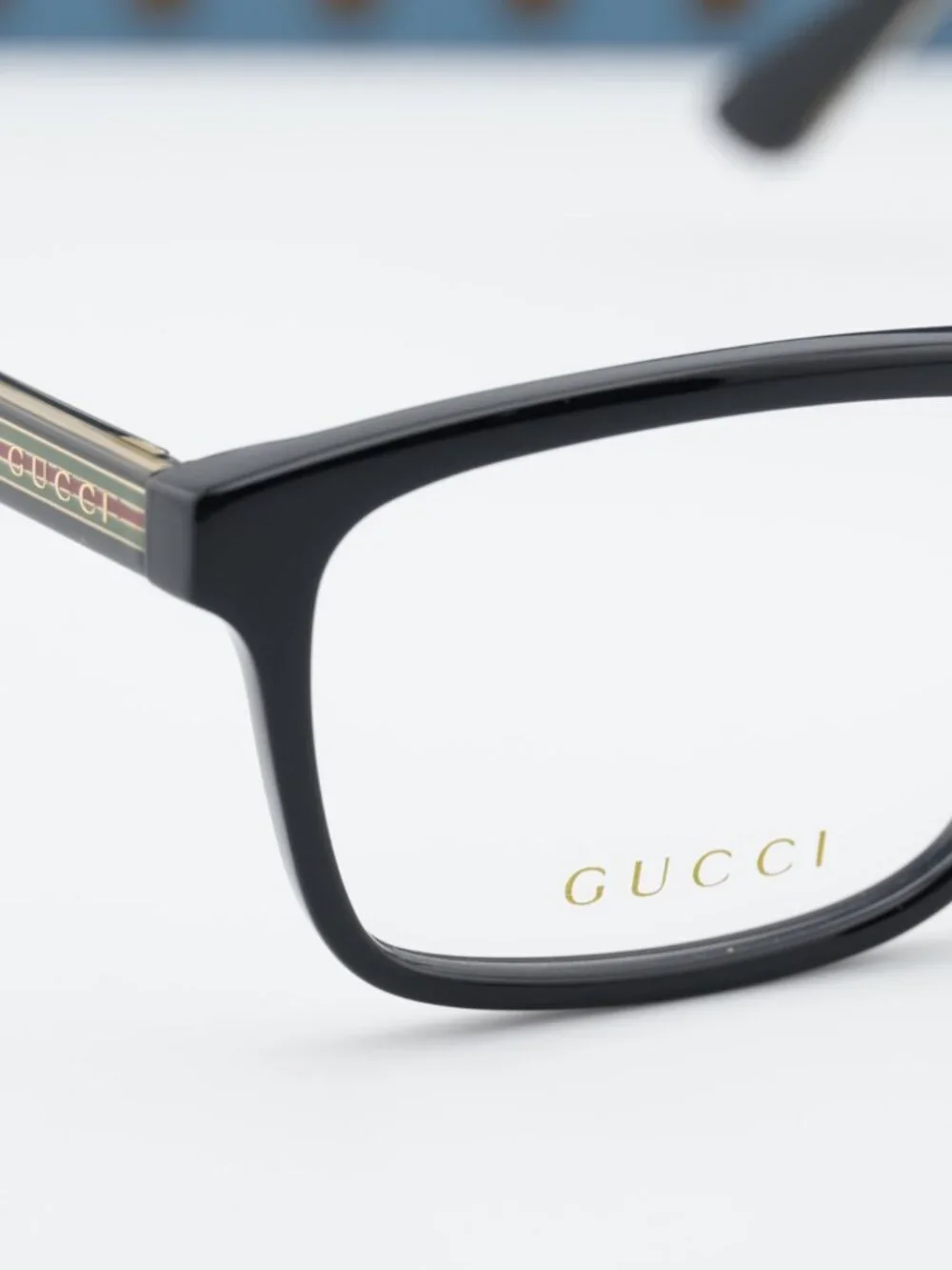Gucci GG0384O 001 Rectangle Eyeglasses - Black 55mm